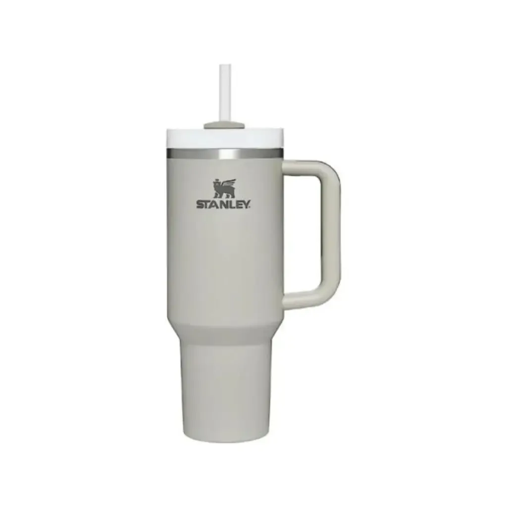 Vaso Térmico Quencher 1.18 lts - Color Gris Claro- incluye 2 tapas