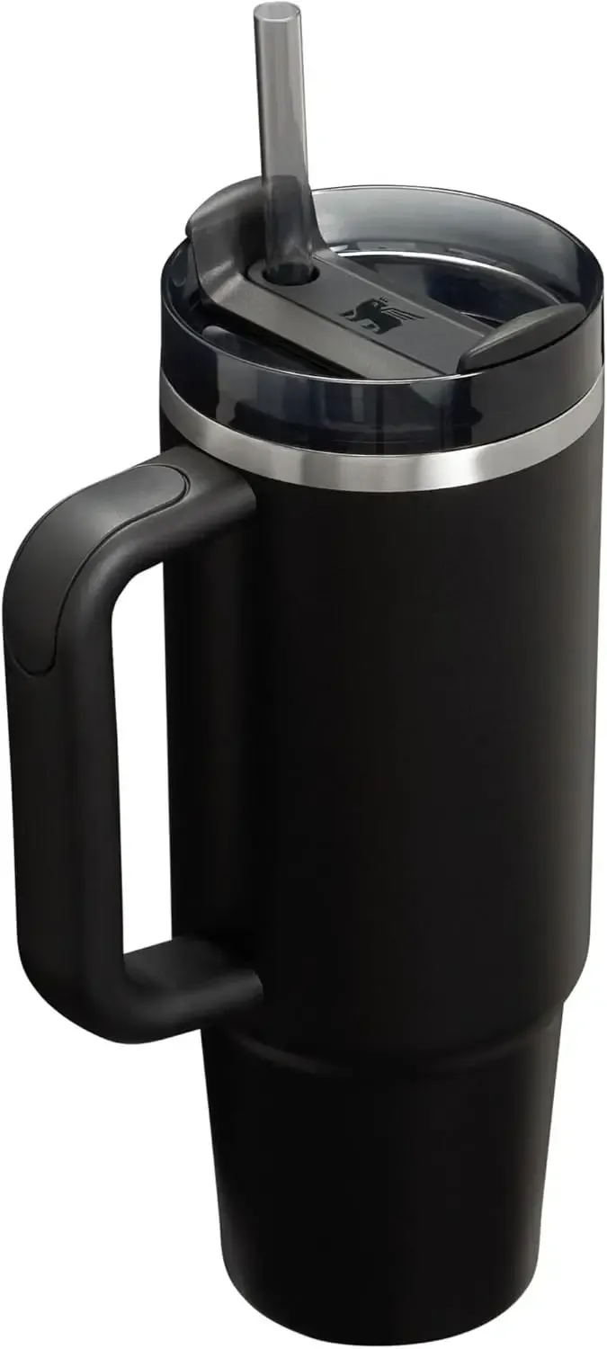 Vaso Térmico Quencher 1.18 lts - Color Negro - incluye 2 tapas