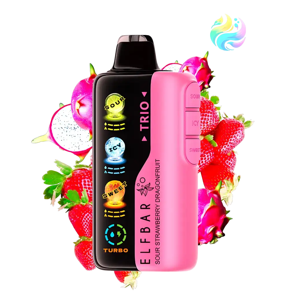 Elfbar - TRIO - Sour Strawberry Dragon Fruit