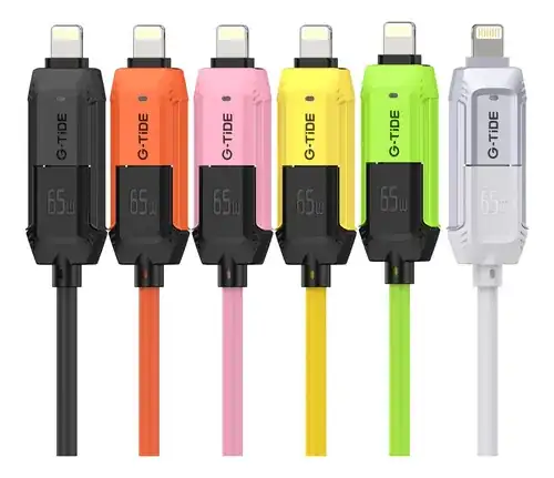 Cable G-tide PC155-3 4 en 1 1.5m Negro