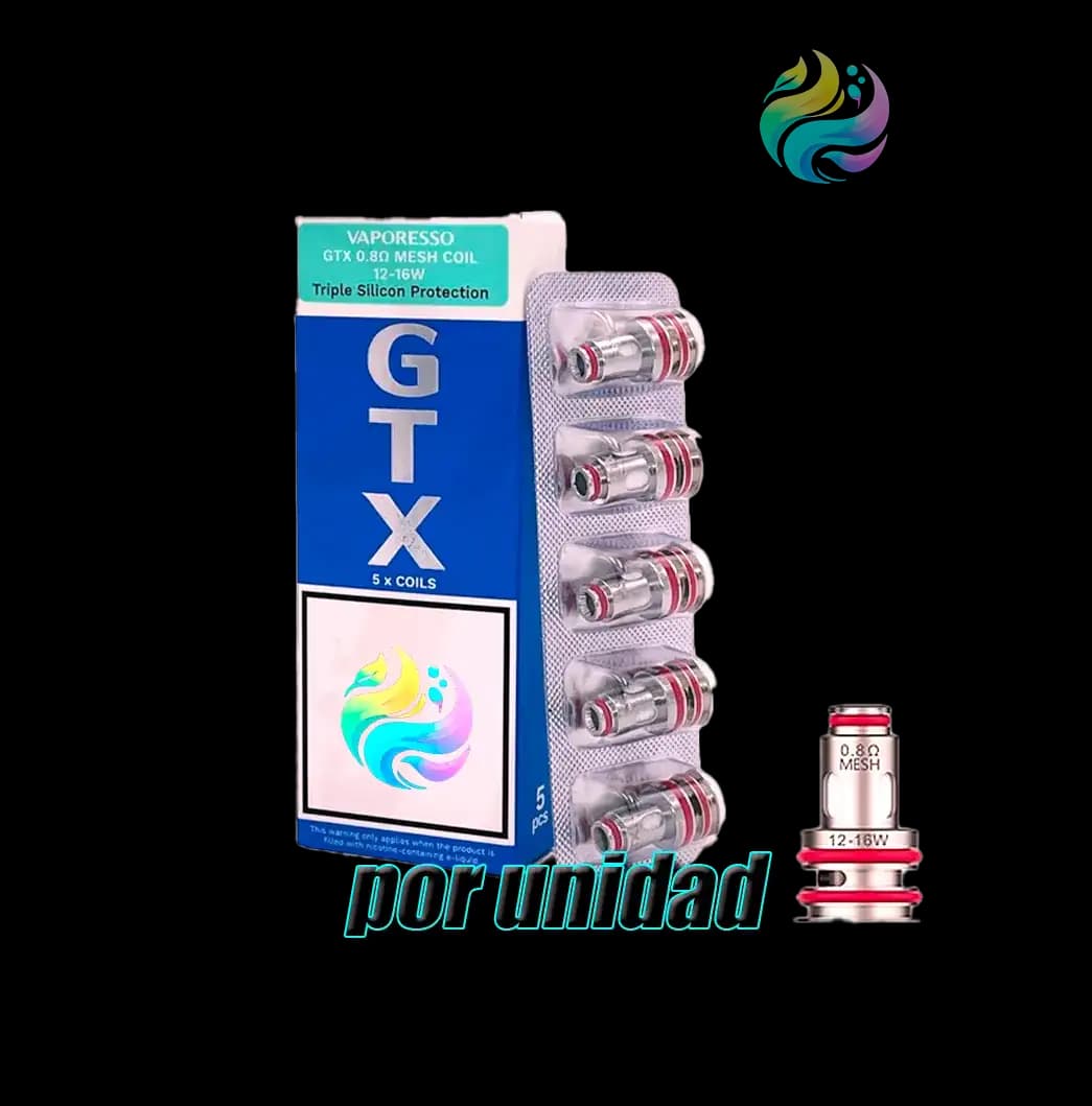 VAPORESSO FILTRO GTX MESHED 0.8 12-16W - UNIDAD
